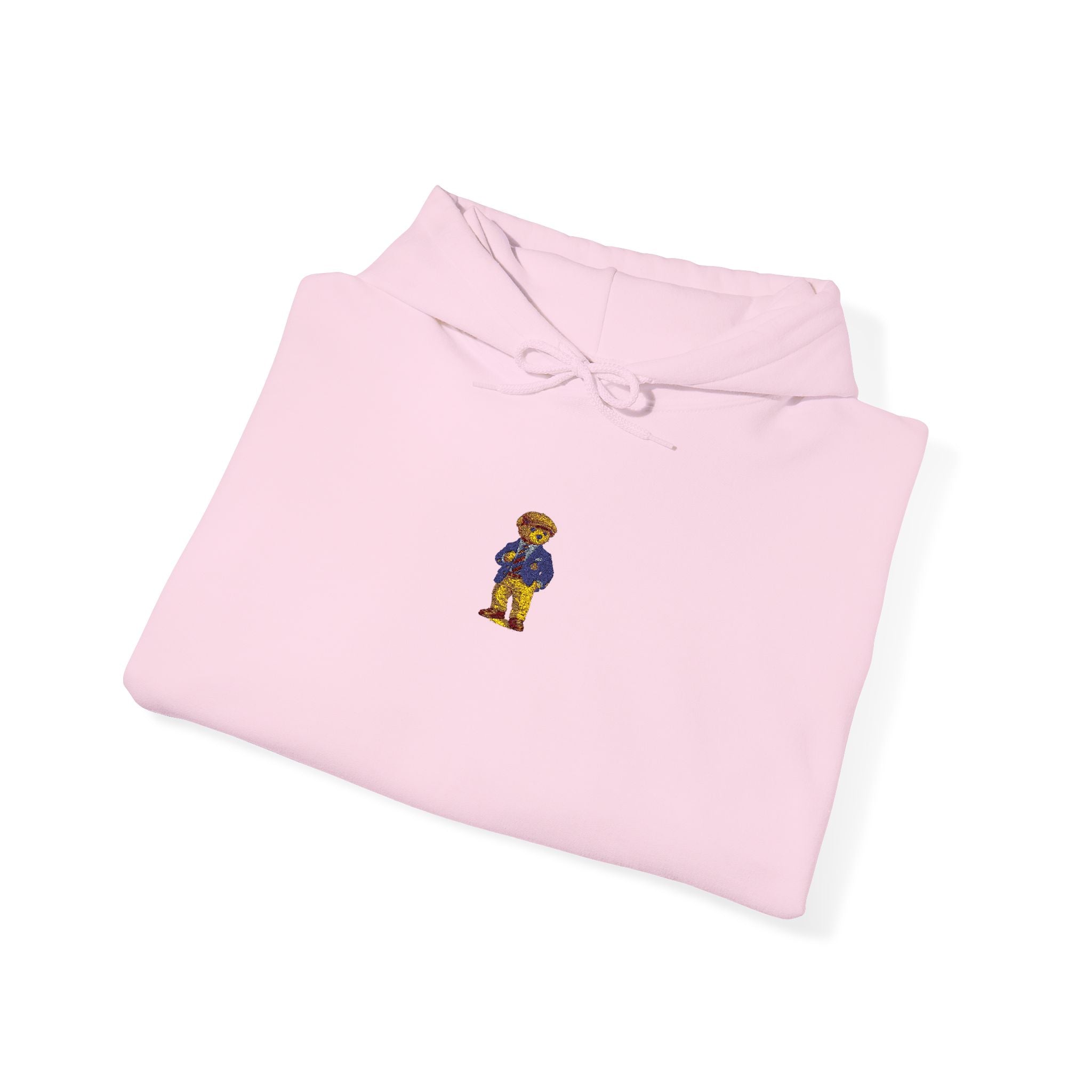 Mini Bear Graphic Hoodie — Cute Small Chest Emblem Pullover Printify