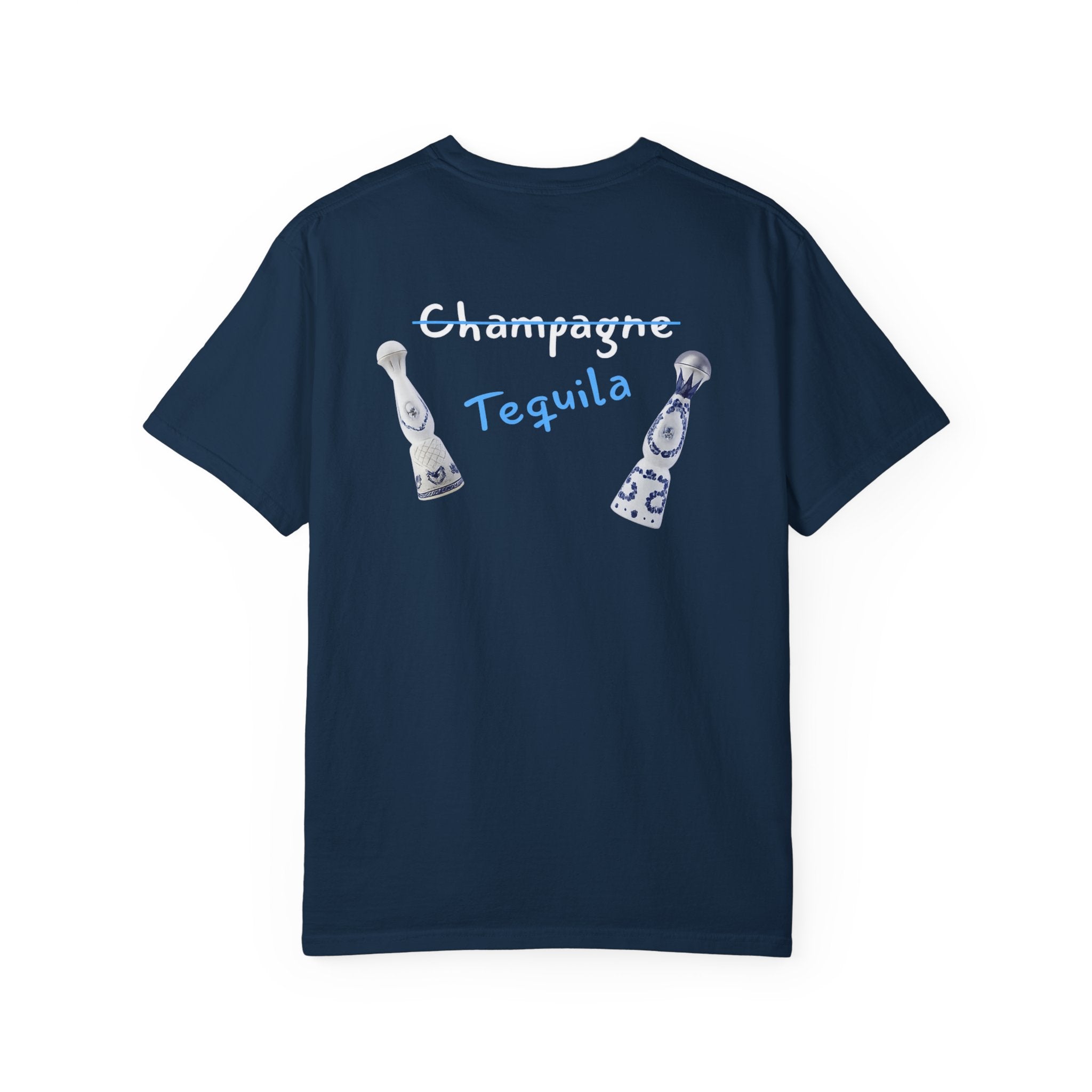 Champagne & Tequila Graphic Tee Shirt Printify