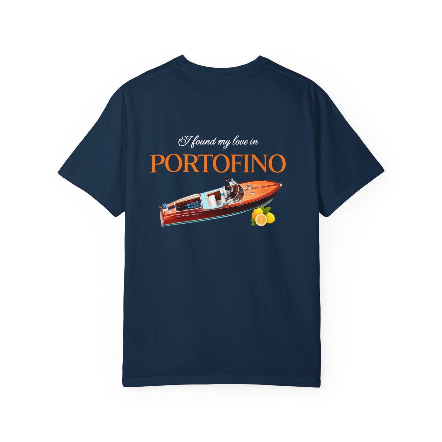 Portofino Boat Tee Shirt Printify
