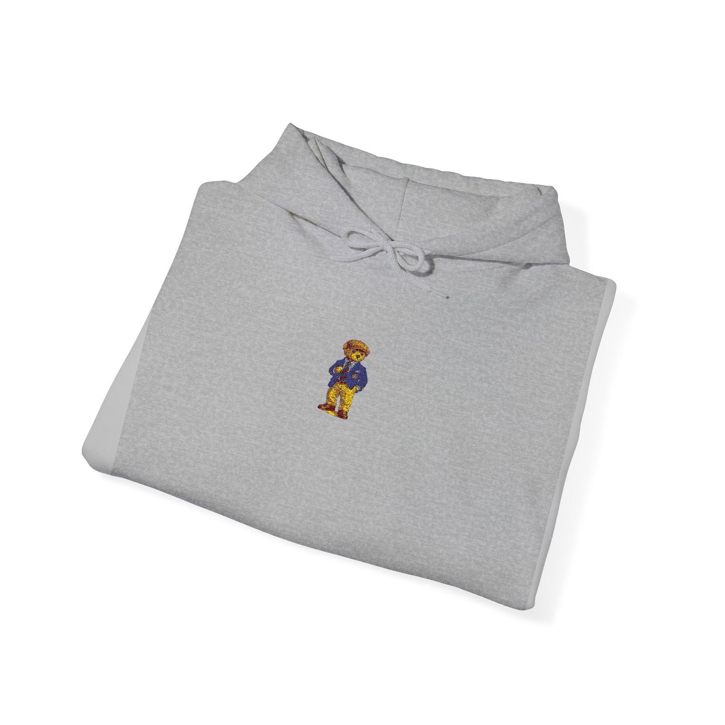 Mini Bear Graphic Hoodie — Cute Small Chest Emblem Pullover Printify