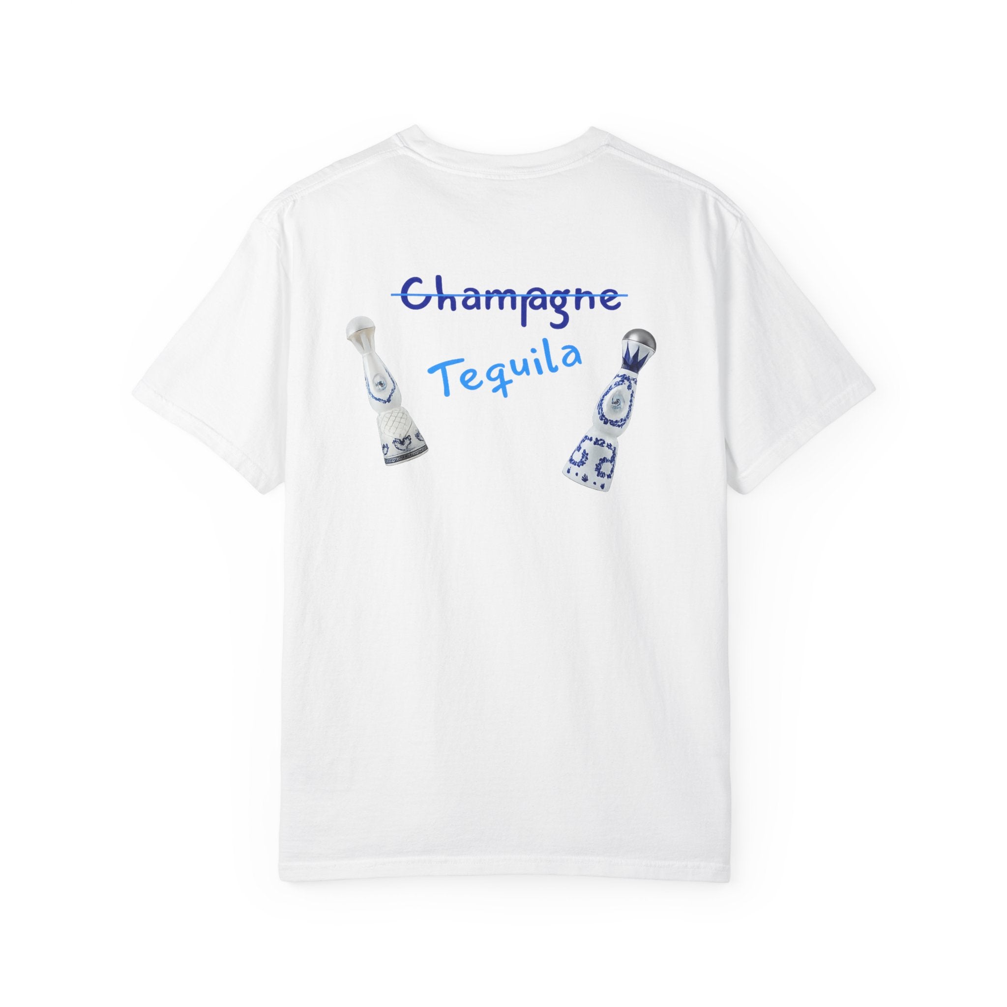 Champagne & Tequila Graphic Tee Shirt Printify