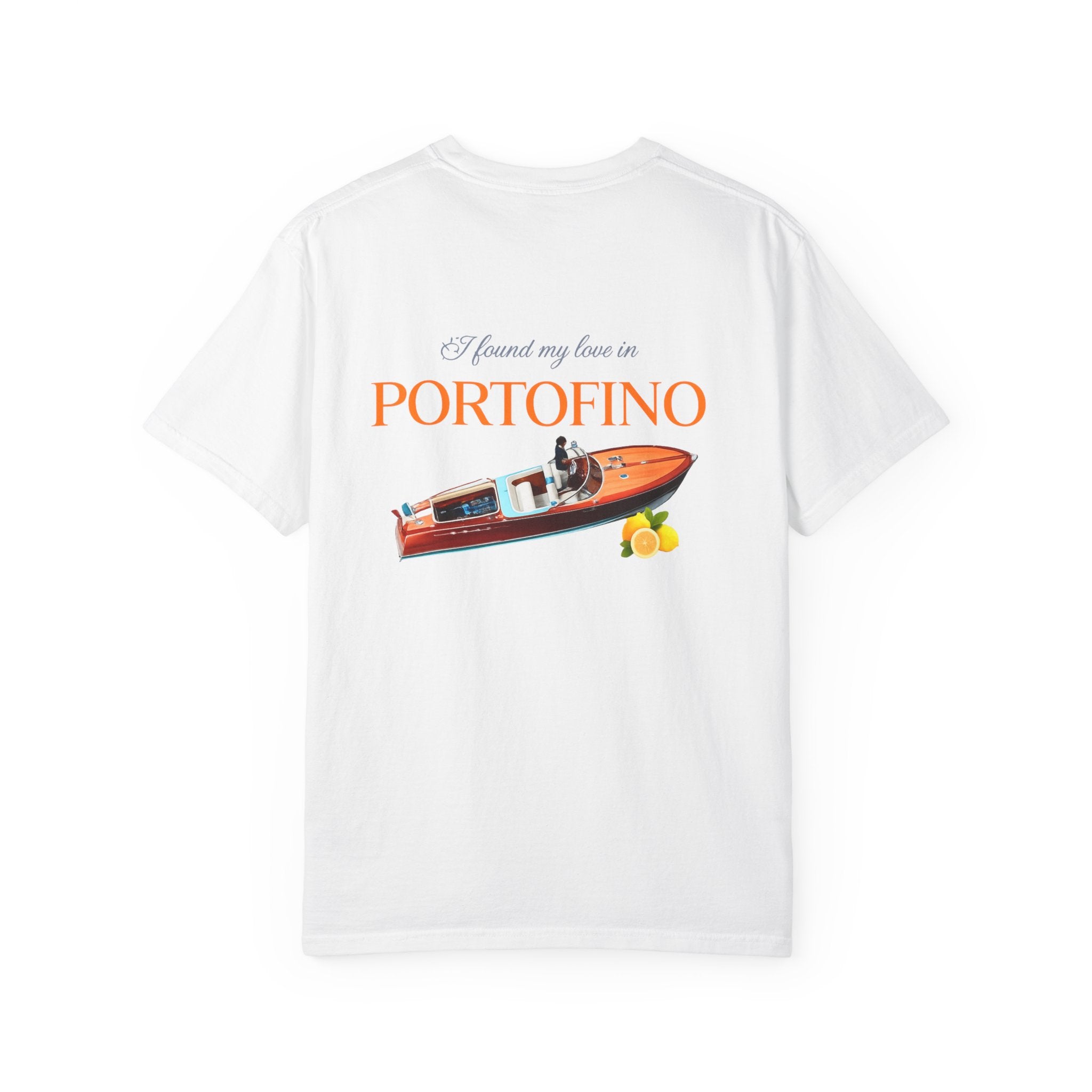Portofino Boat Tee Shirt Printify