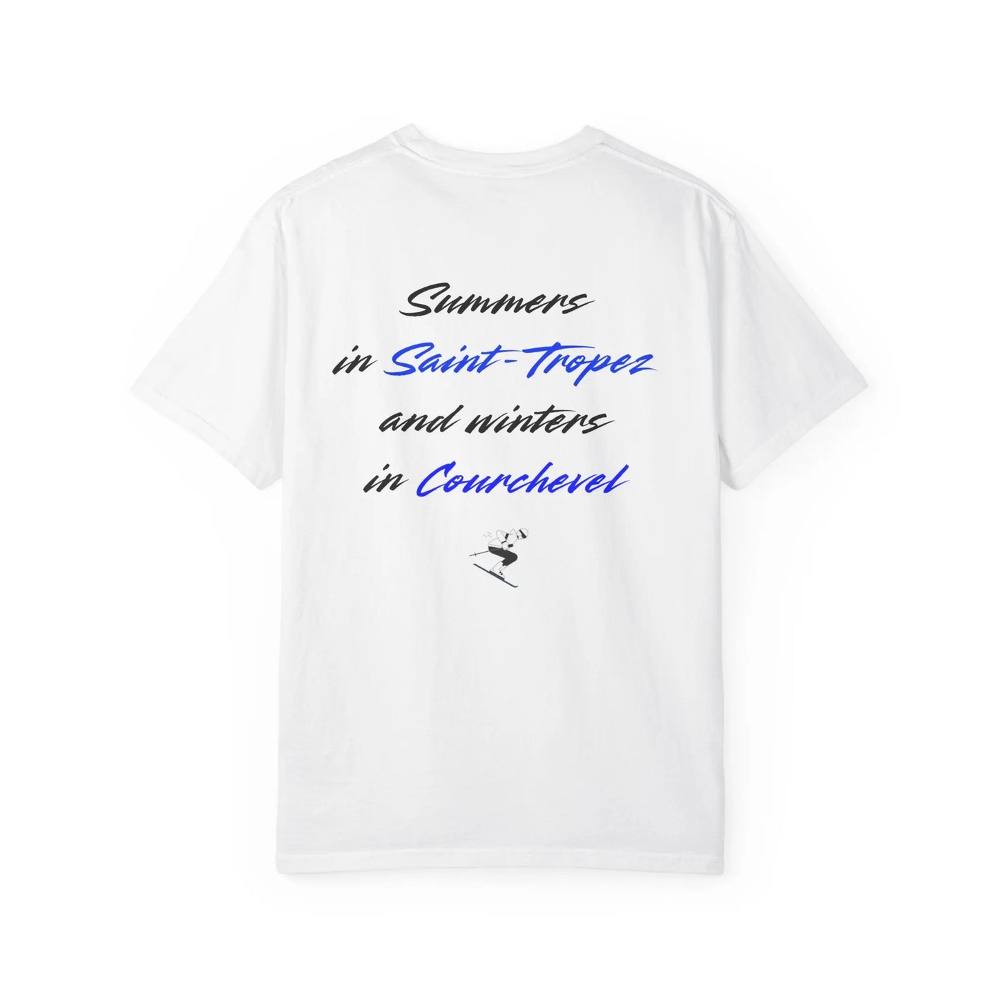 Saint-Tropez & Courchevel Yacht Vacation Tee Shirt Printify
